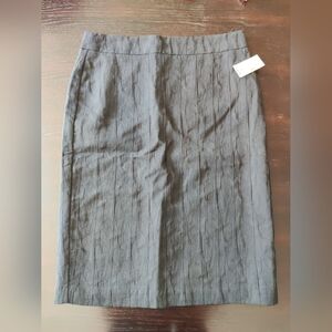 Dressbarn Black Textured Pencil Skirt